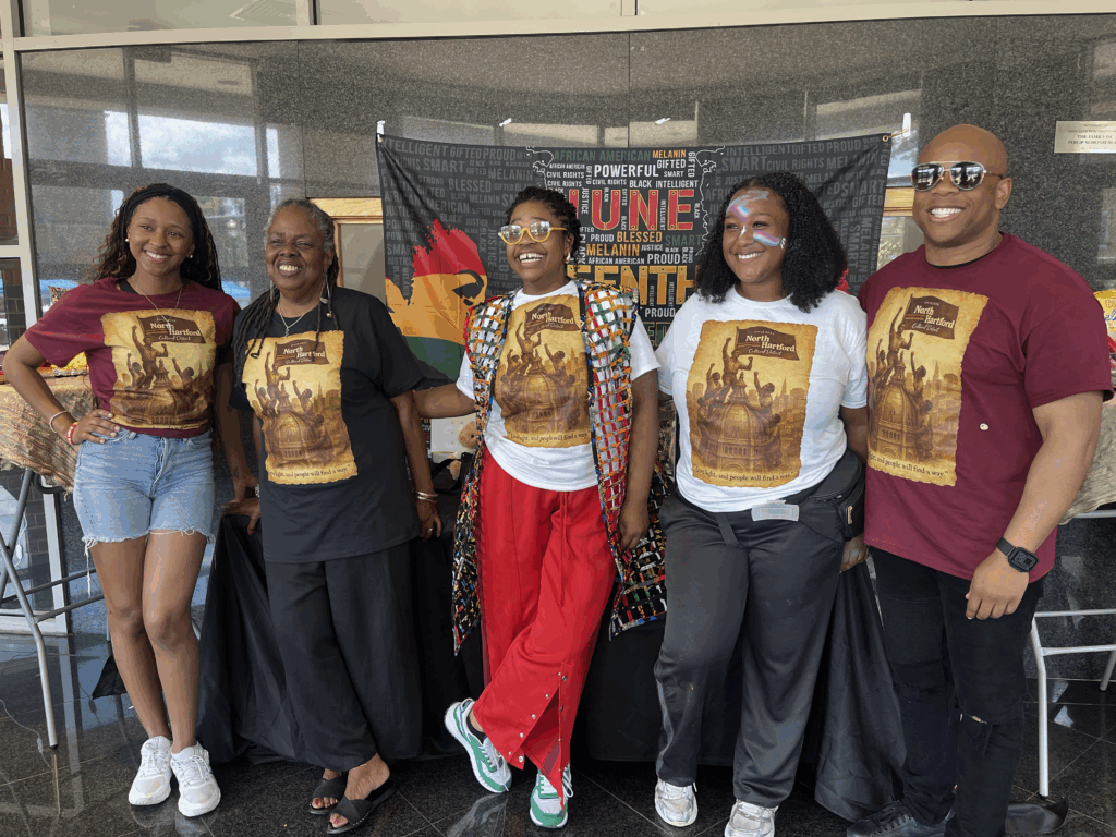 5 staff who organized the Juneteenth event at the north cultural district